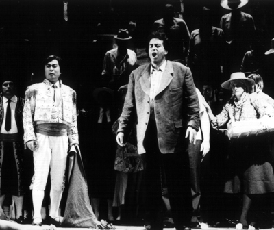 CARMEN IV.Akt: Zachos Terzakis (Don Jos�) mit Susan MacLean (Carmen)